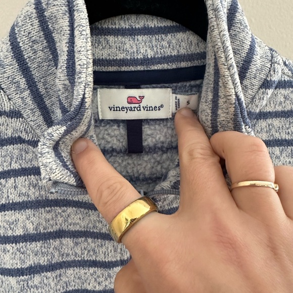 Vineyard Vines Women’s Fleece Striped Zip Vest - Picture 3 of 4